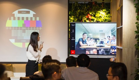 一跃成为联合办公“新宠”，，MAXHUB与最近融资2亿的办伴打造出了“超能办公室”